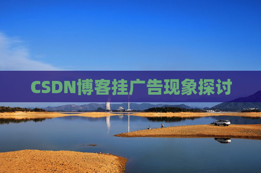 CSDN博客挂广告现象探讨